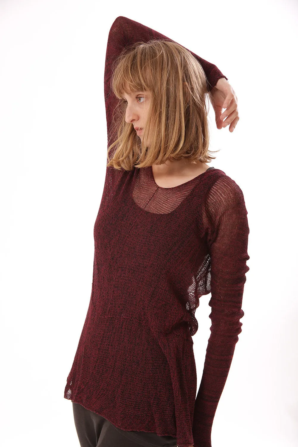 Bordeaux The vegan cashmere - Soy Cross shirt