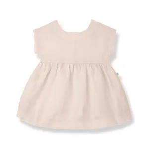 BRUNA woven linen dress - pale-rose