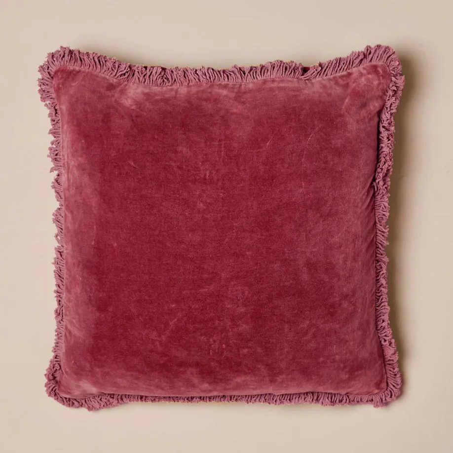 Burgundy Velvet Pillow