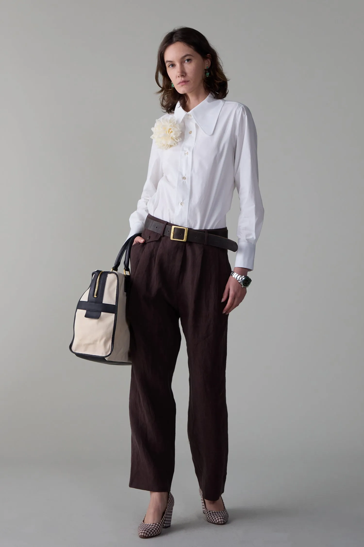 CALLUM PANT | CHOCOLATE LINEN