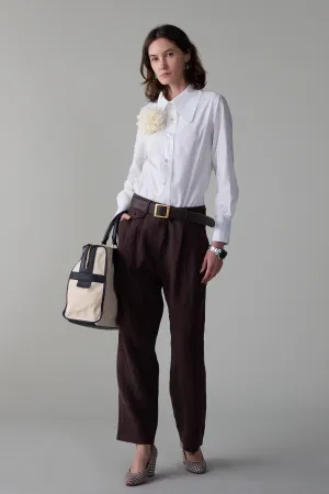 CALLUM PANT | CHOCOLATE LINEN