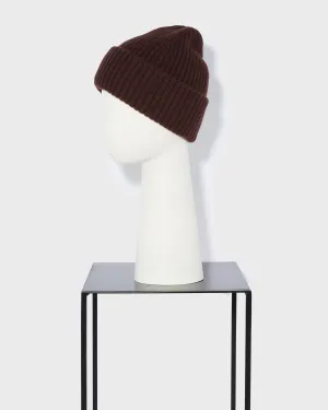 Cashmere and wool knit beanie