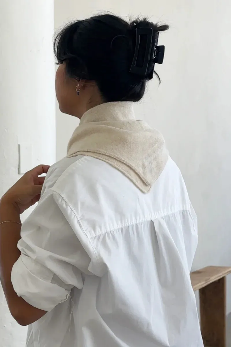 Cashmere Bandana in Oat