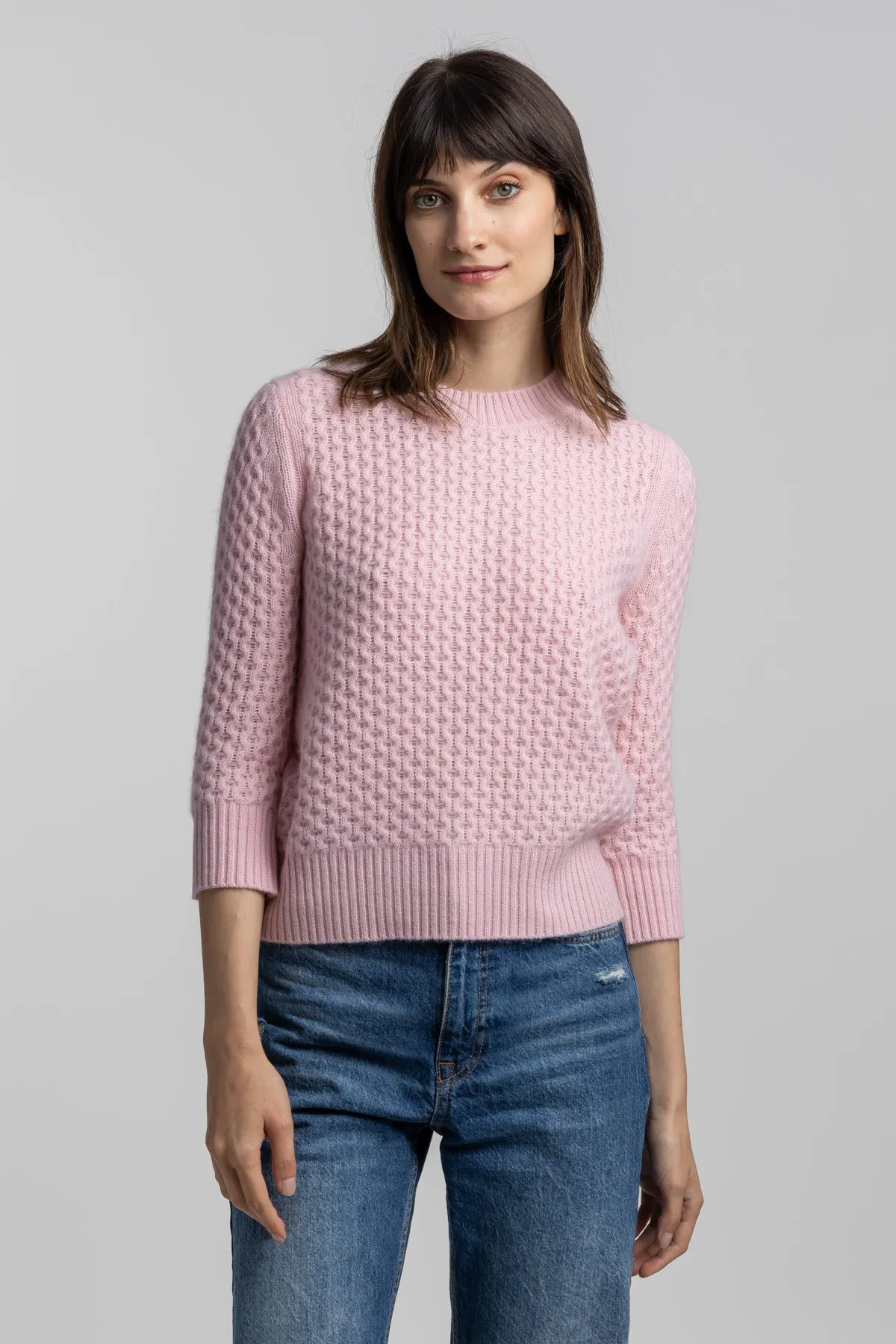 CASHMERE HONEYCOMB CREW