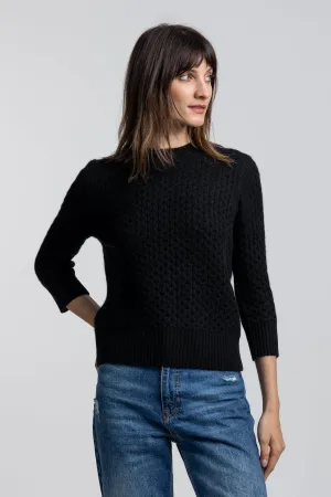 CASHMERE HONEYCOMB CREW