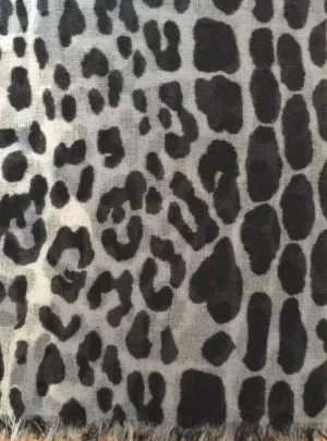 Cashmere Scarf Teresa Snow Leopard