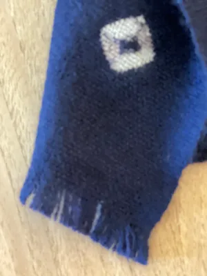 Cashmere Shibori Indigo Throw