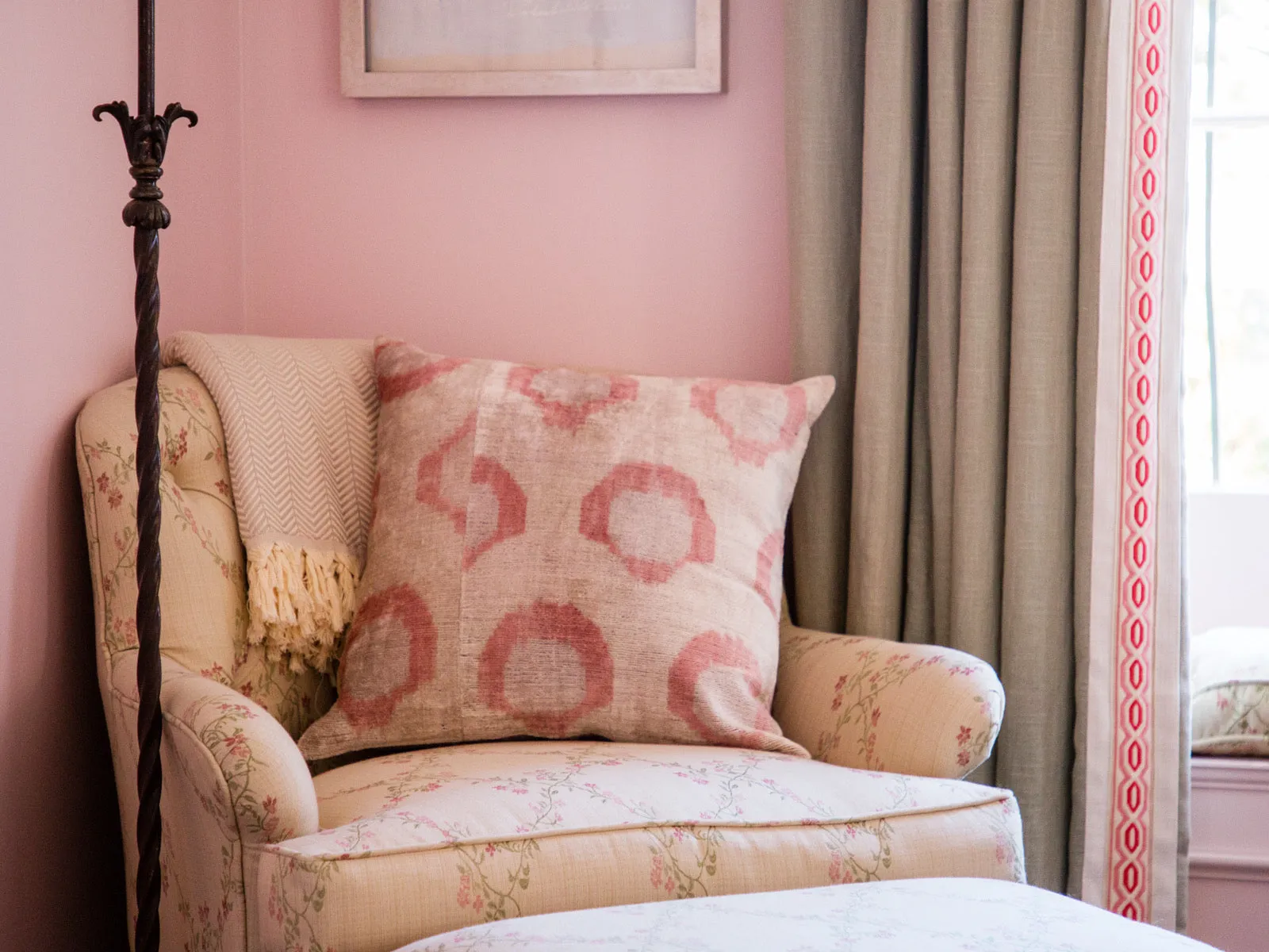Classic Bursting Petals Square Pillow Cover