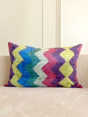 Classic Eclectic Chevron Lumbar Pillow Cover