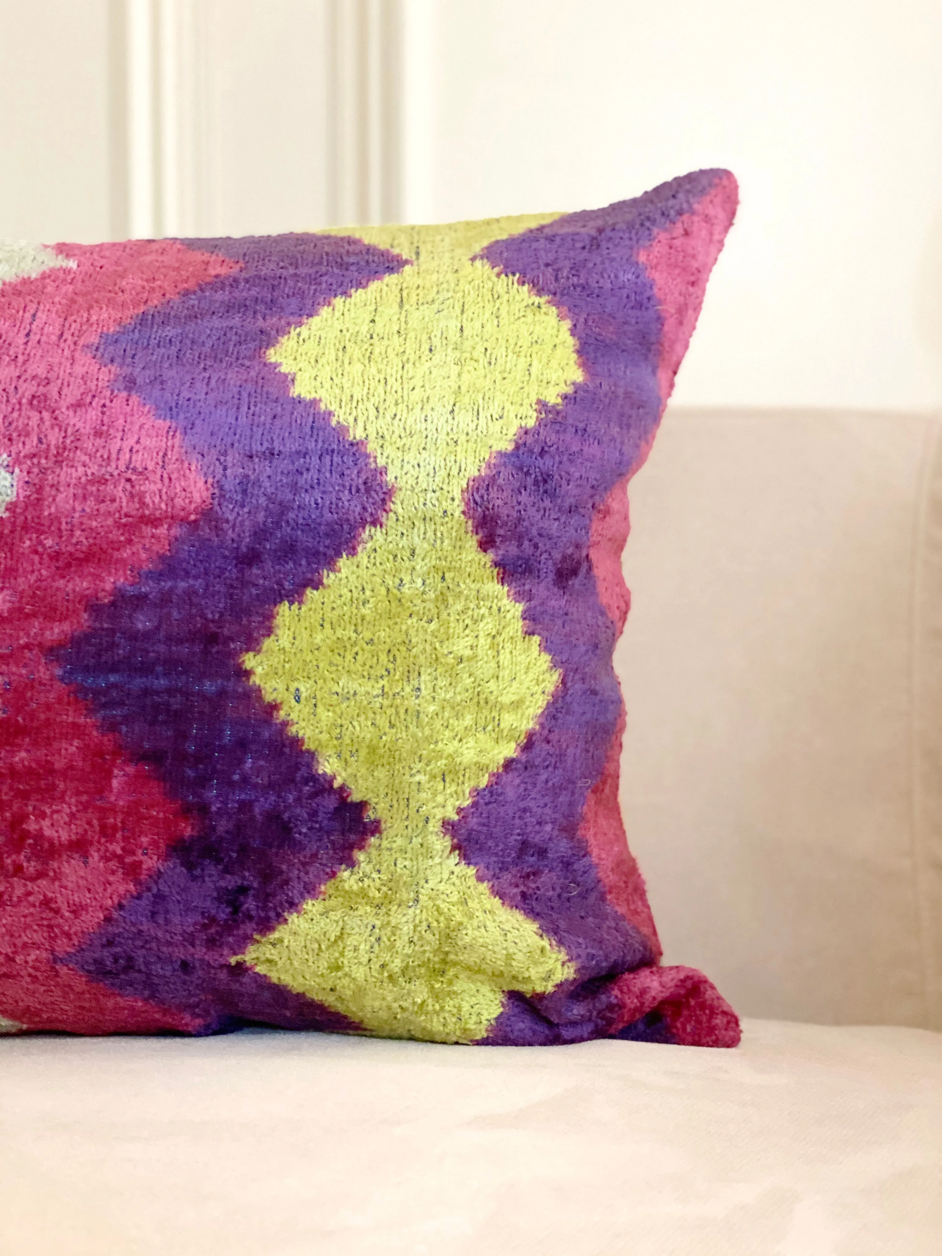 Classic Eclectic Chevron Lumbar Pillow Cover