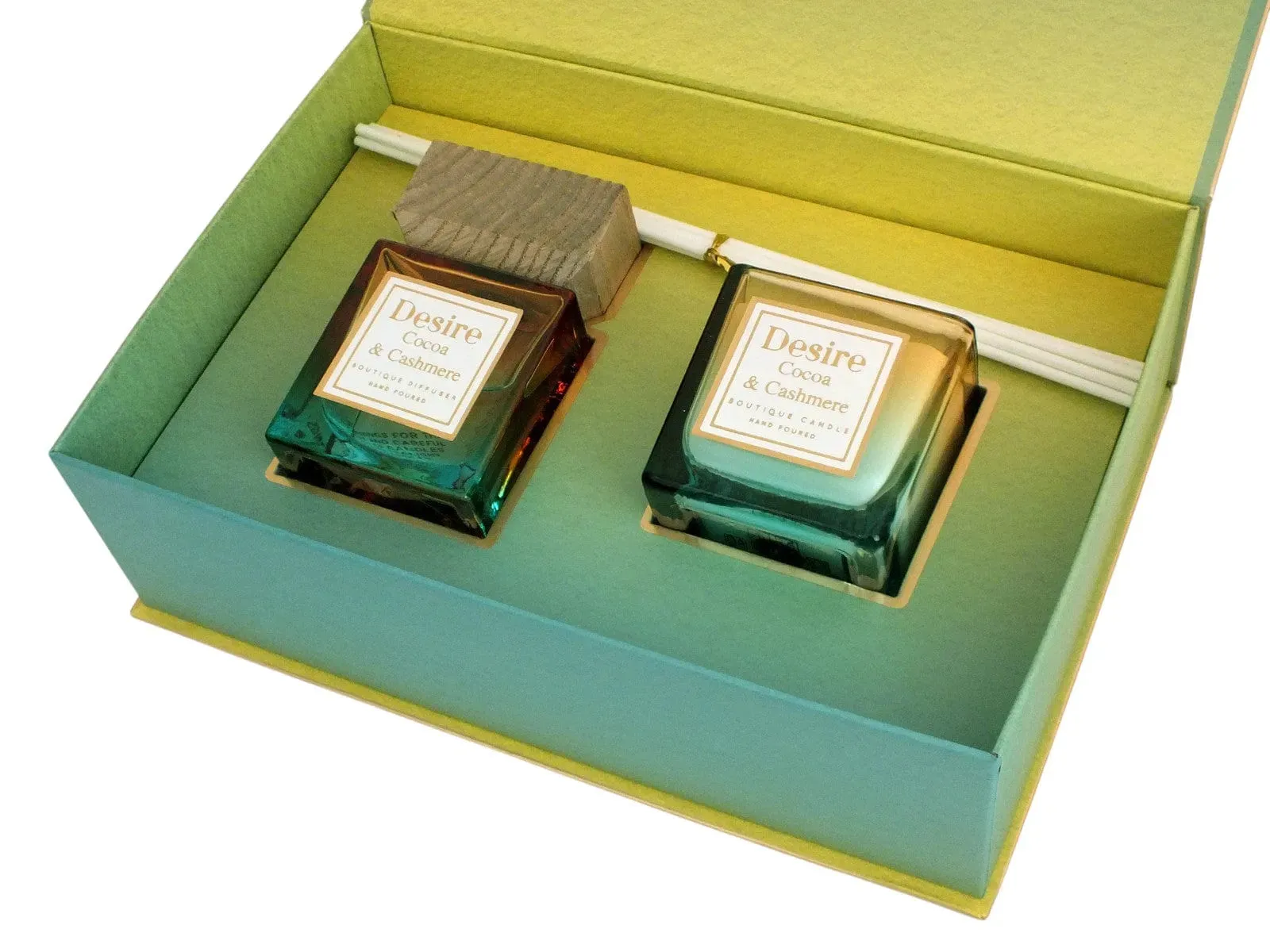 Cocoa and Cashmere Scented Candle & Reed Diffuser Home Fragrance Christmas Gift Set