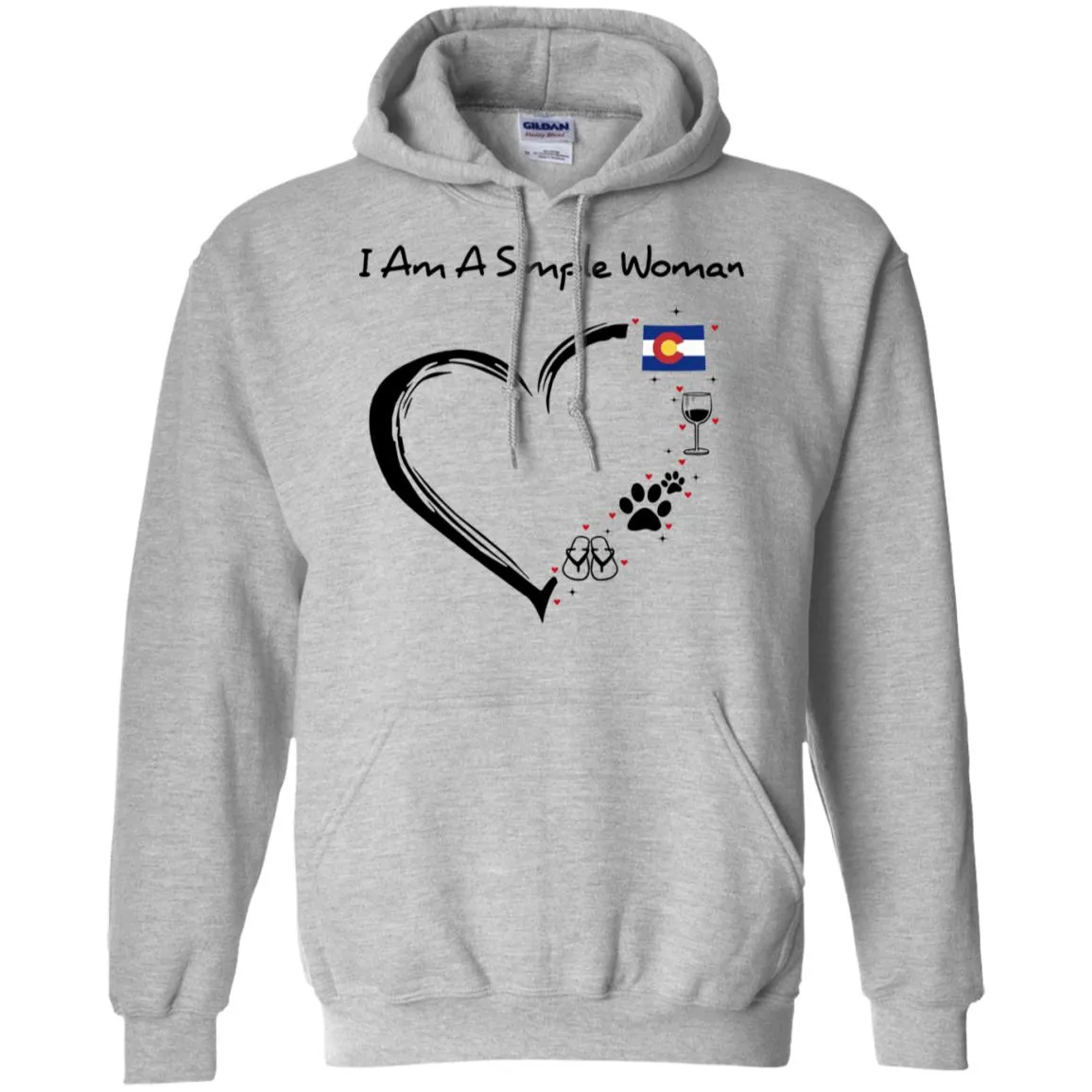 Colorado I Am A Simple Woman Hoodie