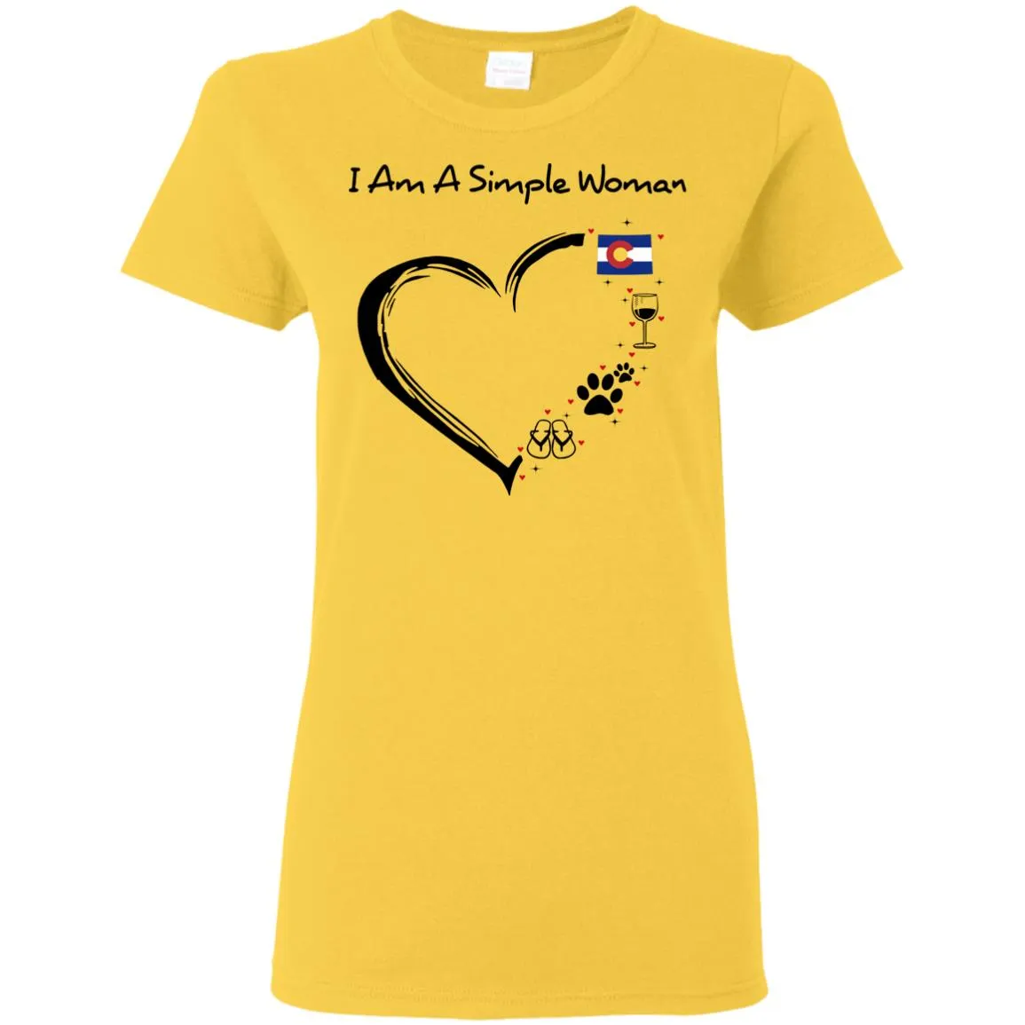 Colorado I Am A Simple Woman Hoodie