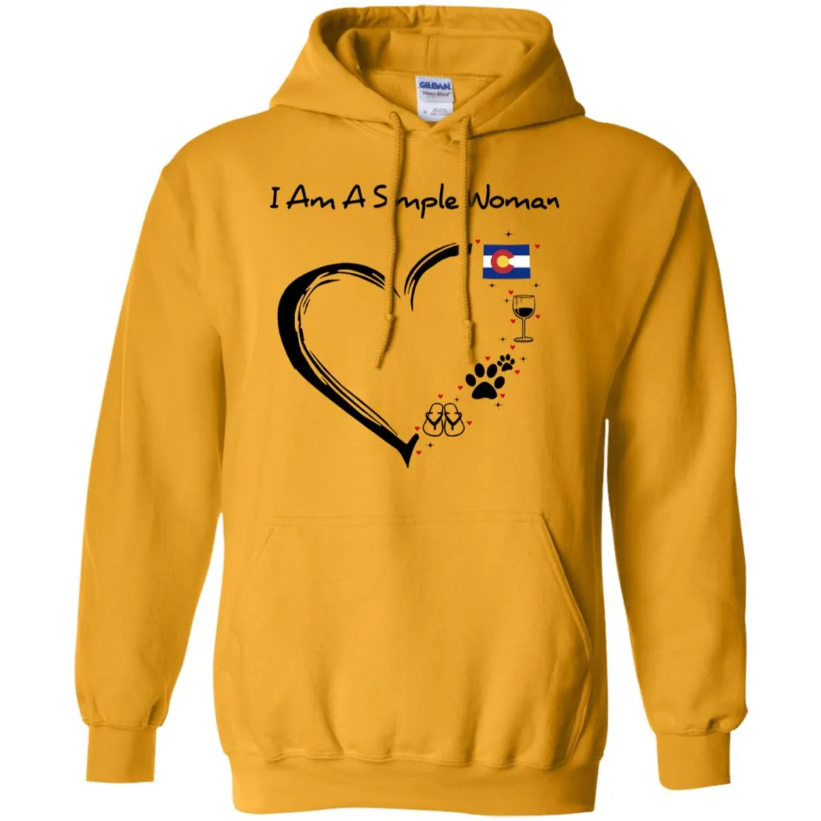 Colorado I Am A Simple Woman Hoodie