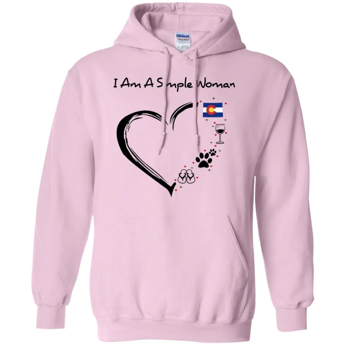 Colorado I Am A Simple Woman Hoodie