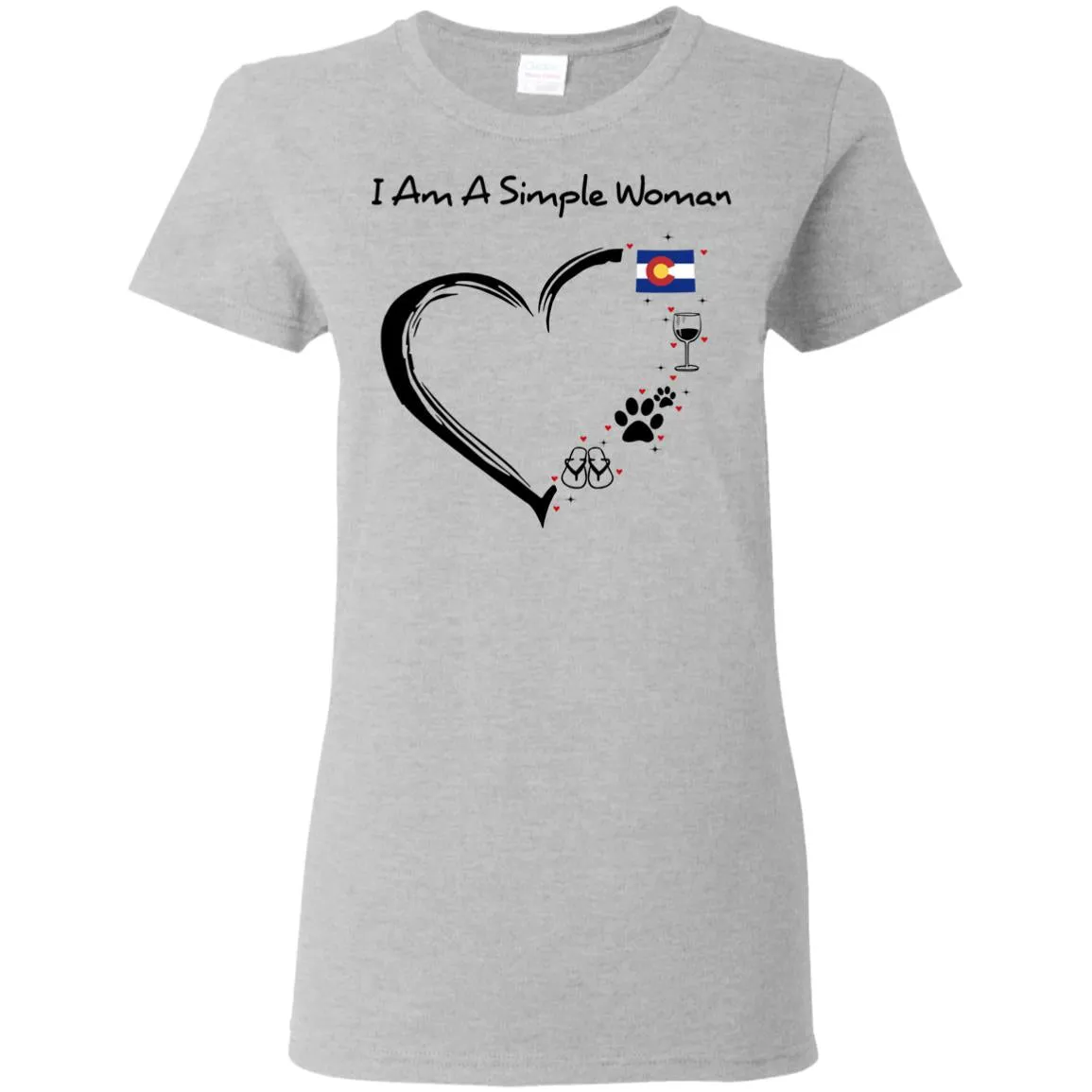 Colorado I Am A Simple Woman Hoodie