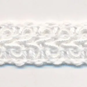 Cotton Lace Braid #01 White