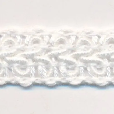 Cotton Lace Braid #01 White