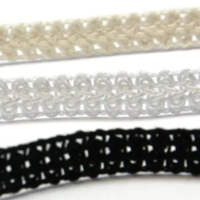 Cotton Lace Braid #01 White