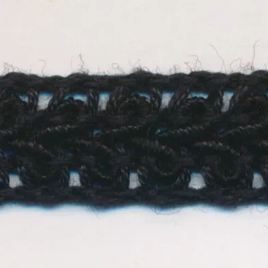 Cotton Lace Braid #50 Black