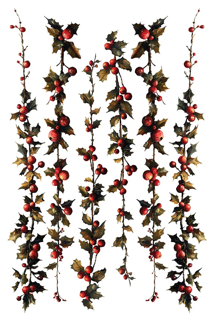 Crimson Velvet IOD Transfer Iron Orchid Design