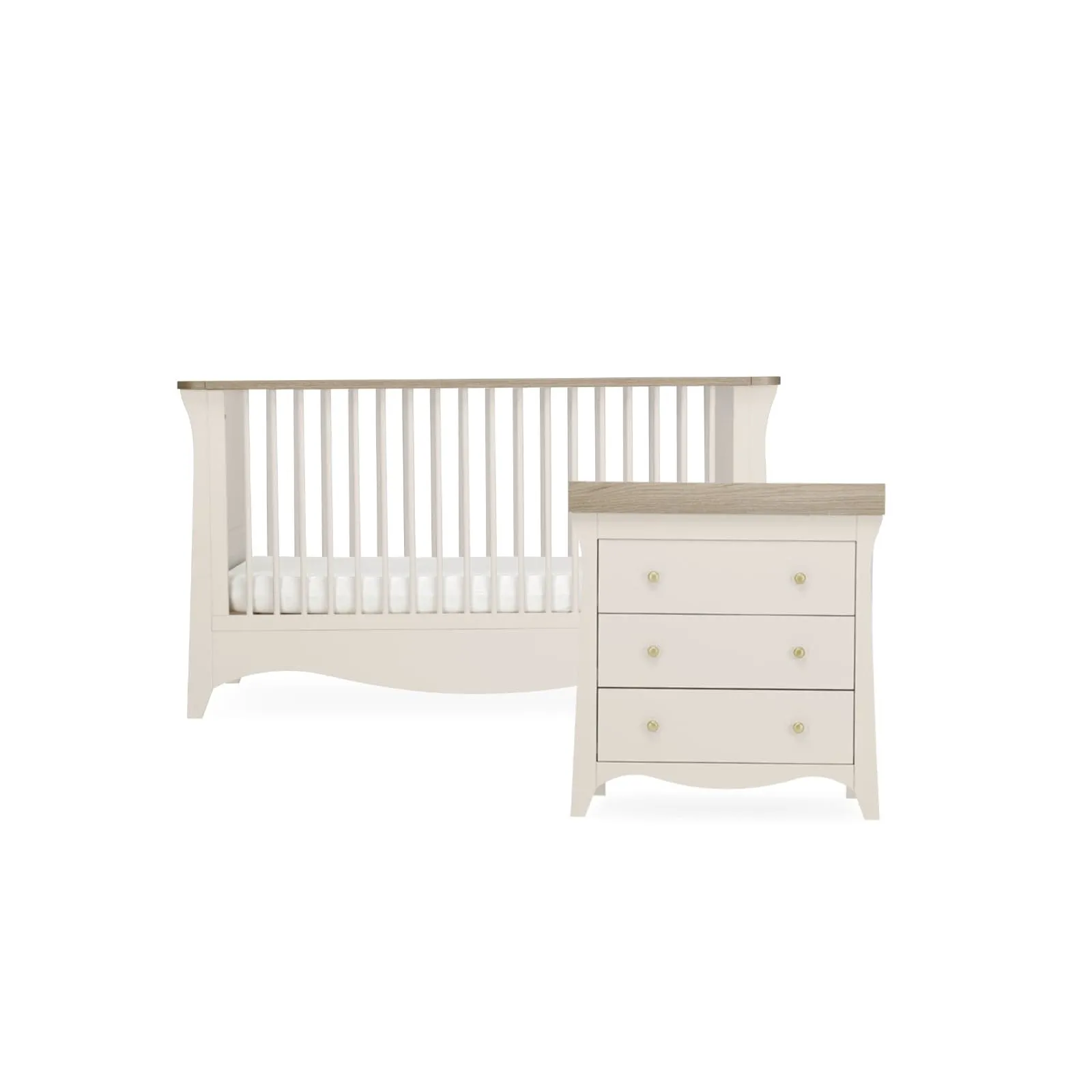 CuddleCo Clara 2 Piece Nursery Room Set in Cashmere