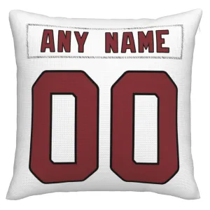 Custom A.Cardinals Pillow Decorative Throw Pillow Case - Print Personalized Football Team Fans Name & Number Birthday Gift Football Pillows