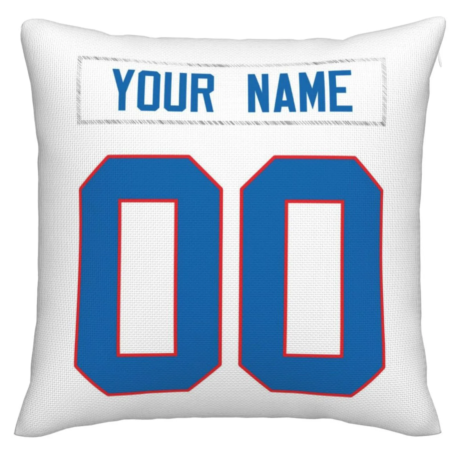 Custom B.Bills Pillow Royal Football Team Decorative Throw Pillow Case Print Personalized Football Style Fans Letters & Number Birthday Gift Football Pillows