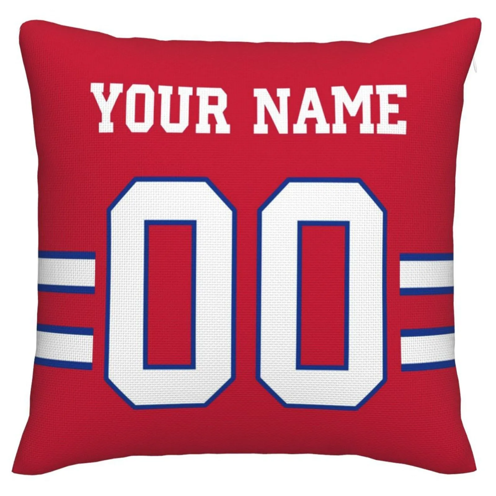 Custom B.Bills Pillow Royal Football Team Decorative Throw Pillow Case Print Personalized Football Style Fans Letters & Number Birthday Gift Football Pillows