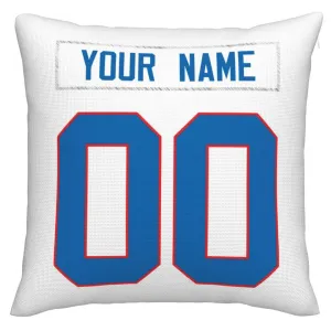 Custom B.Bills Pillow Royal Football Team Decorative Throw Pillow Case Print Personalized Football Style Fans Letters & Number Birthday Gift Football Pillows