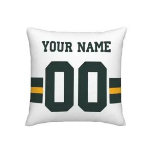 Customized Green Bay Packers Football Team Decorative Throw Pillow Case Print Personalized Football Style Fans Letters & Number White Pillowcase Birthday Gift