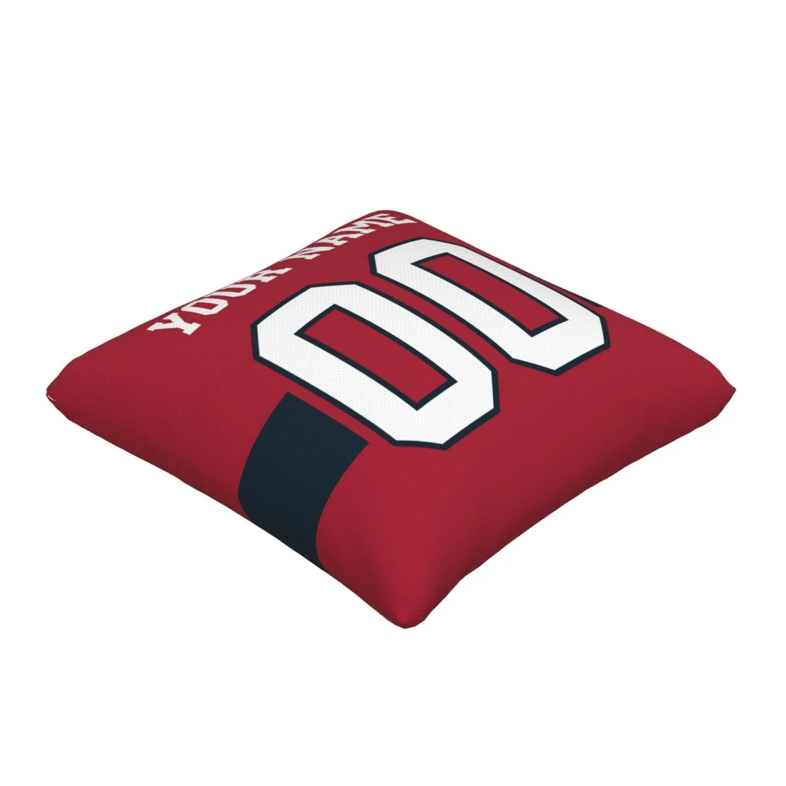 Customized Houston Texans Football Team Decorative Throw Pillow Case Print Personalized Football Style Fans Letters & Number Red Pillowcase Birthday Gift