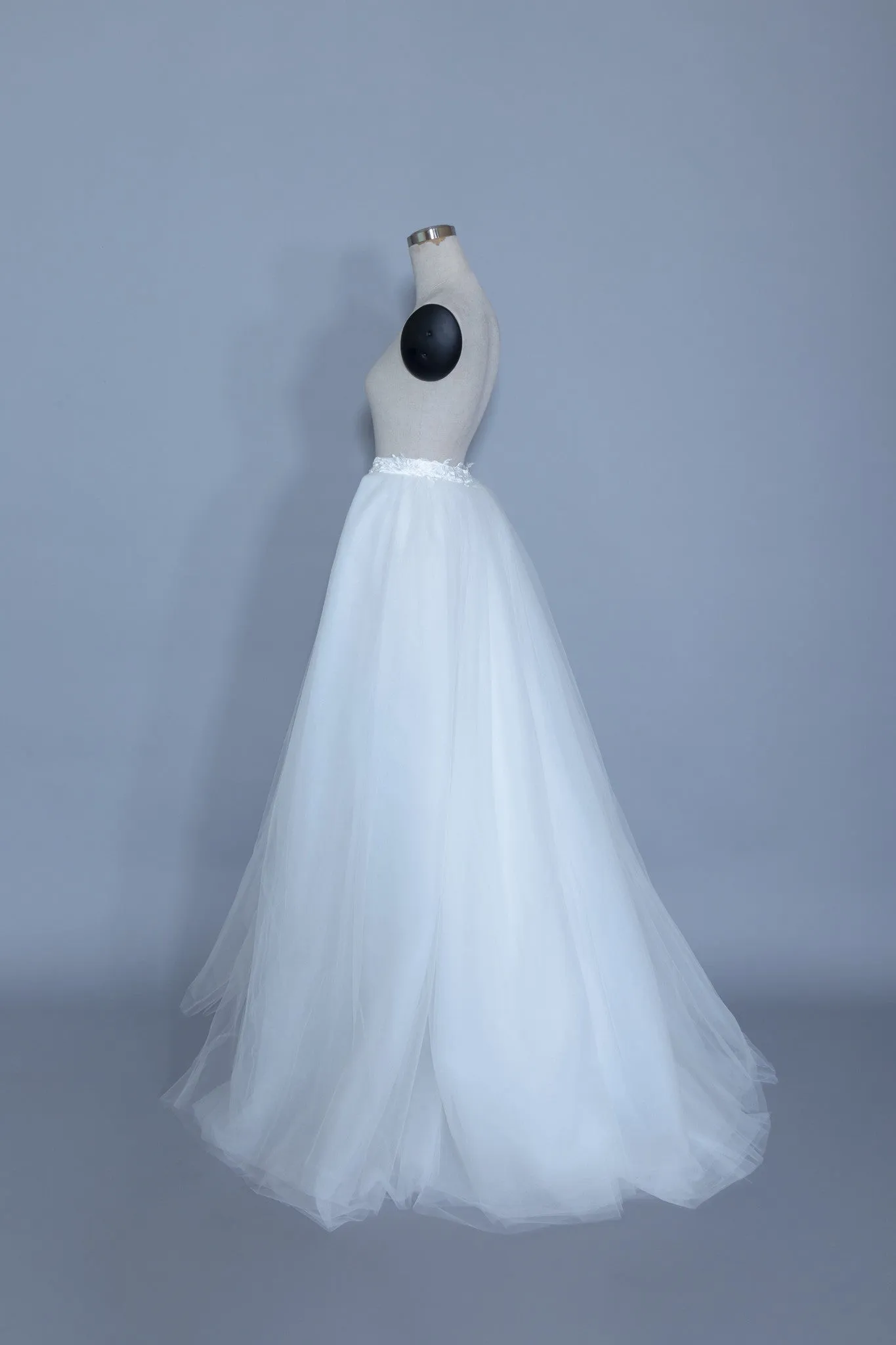 Detachable Bridal Tulle Skirt (#Basilia)