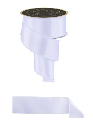 D'Lux 2.5" Satin Fused: White (10 Yards) LX400627