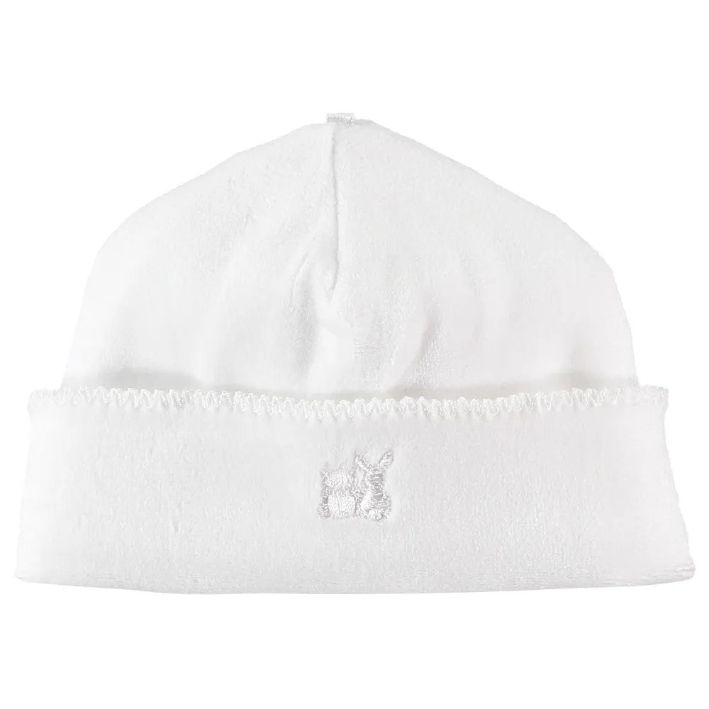 Emile et Rose Novel white velour hat