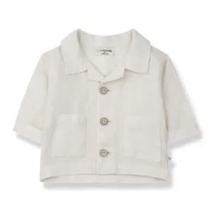ENEKO woven linen jacket - off-white