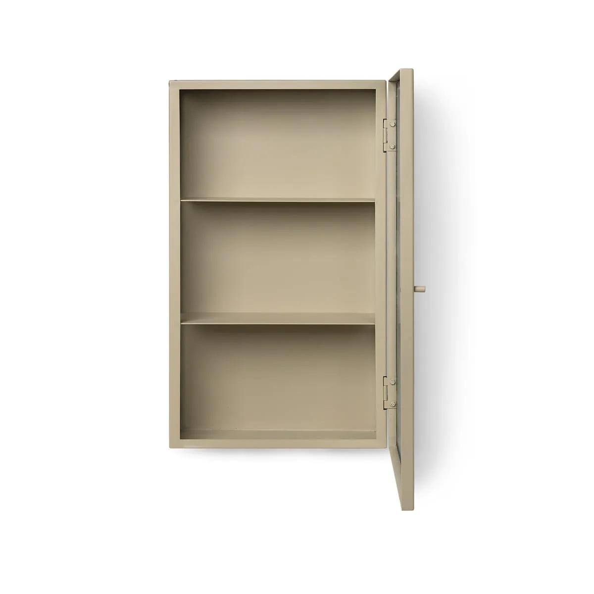 Ferm Living Haze Wall Cabinet - Reeded Glass - Cashmere