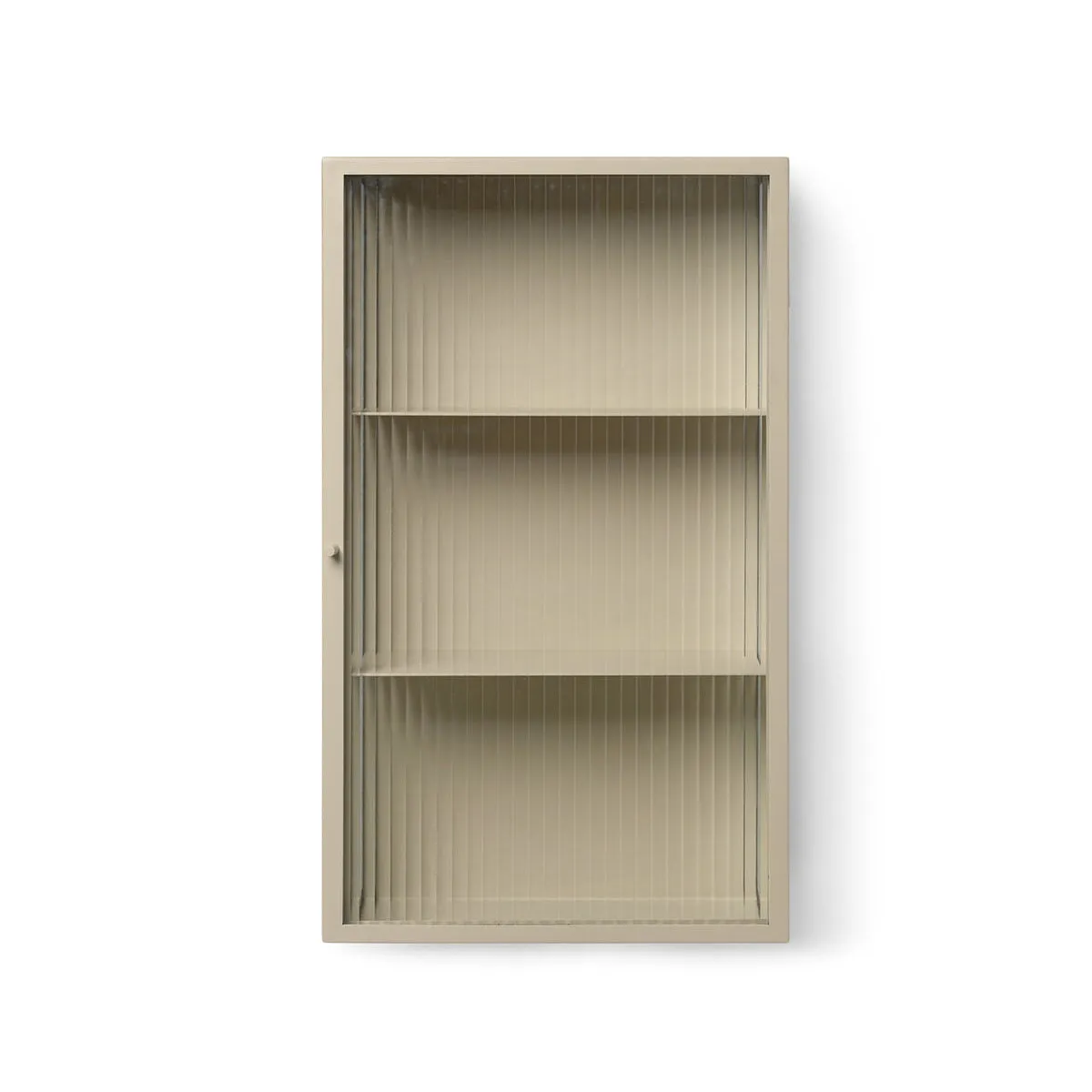 Ferm Living Haze Wall Cabinet - Reeded Glass - Cashmere