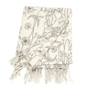 Floral Cotton Throw