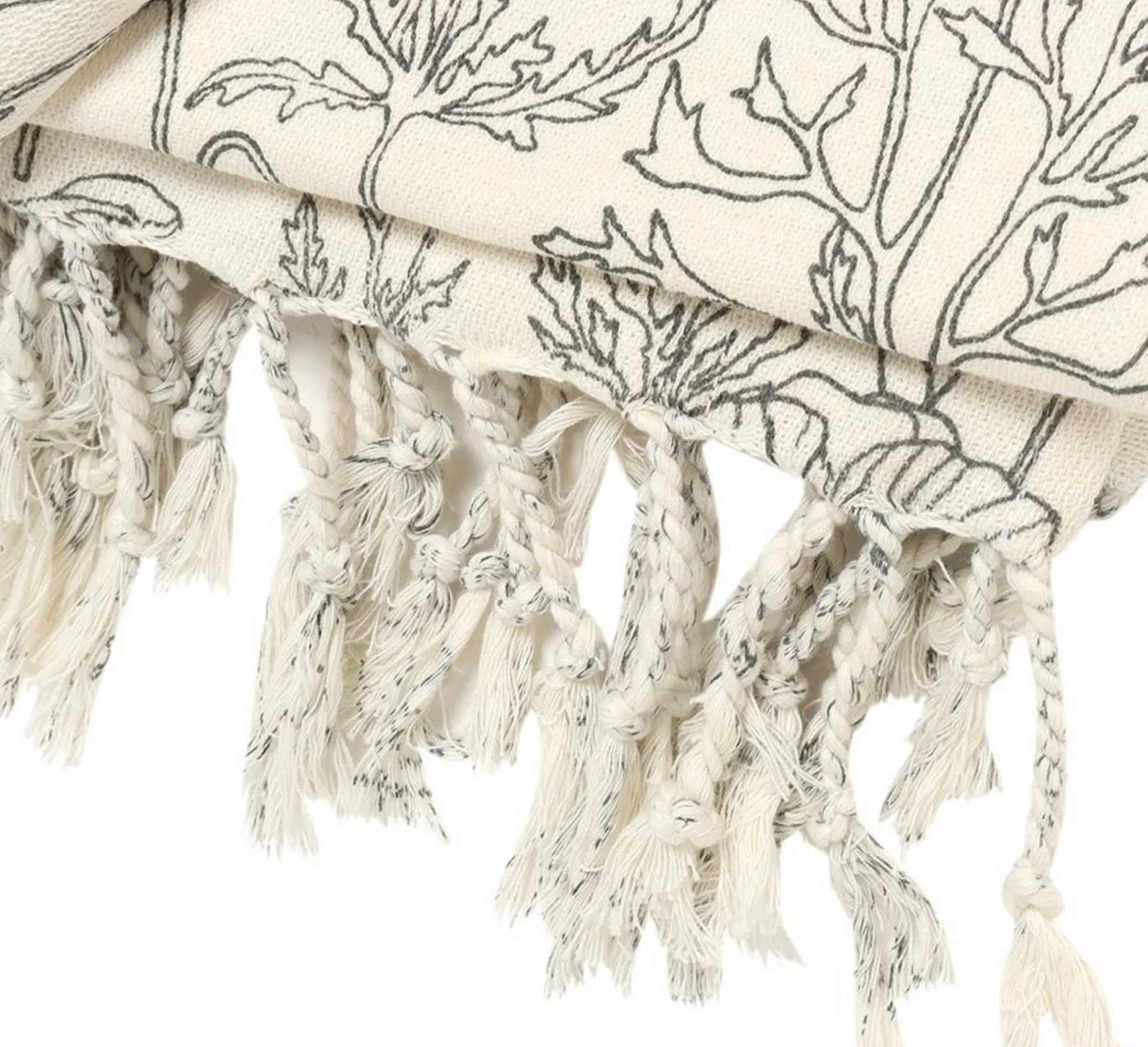 Floral Cotton Throw