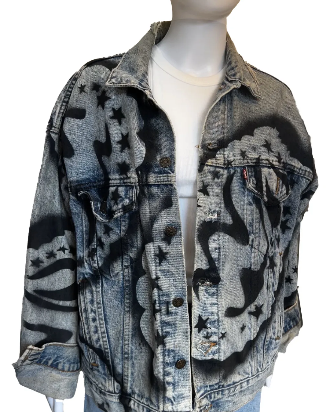 GALAXY UPCYCLED LEVI'S DENIM JACKET
