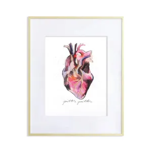Hand-finished "Pitter Patter" Heart Art