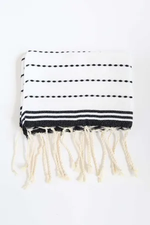 Hand Towel Bicolor Stitches
