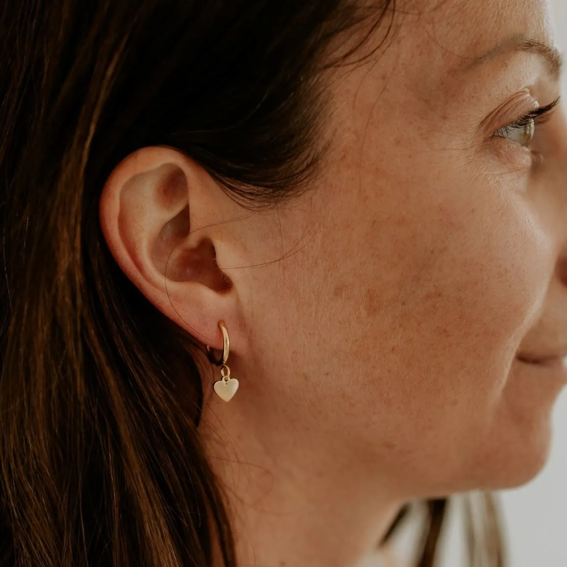 Heart Hoop Earrings