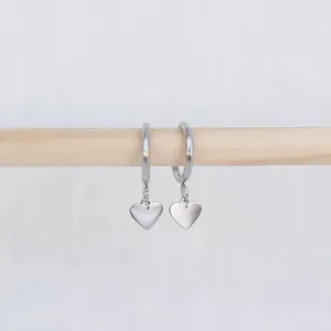 Heart Hoop Earrings