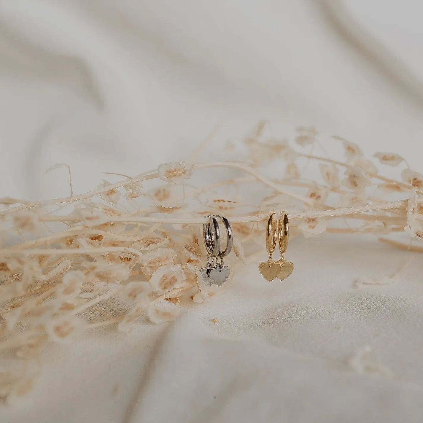 Heart Hoop Earrings