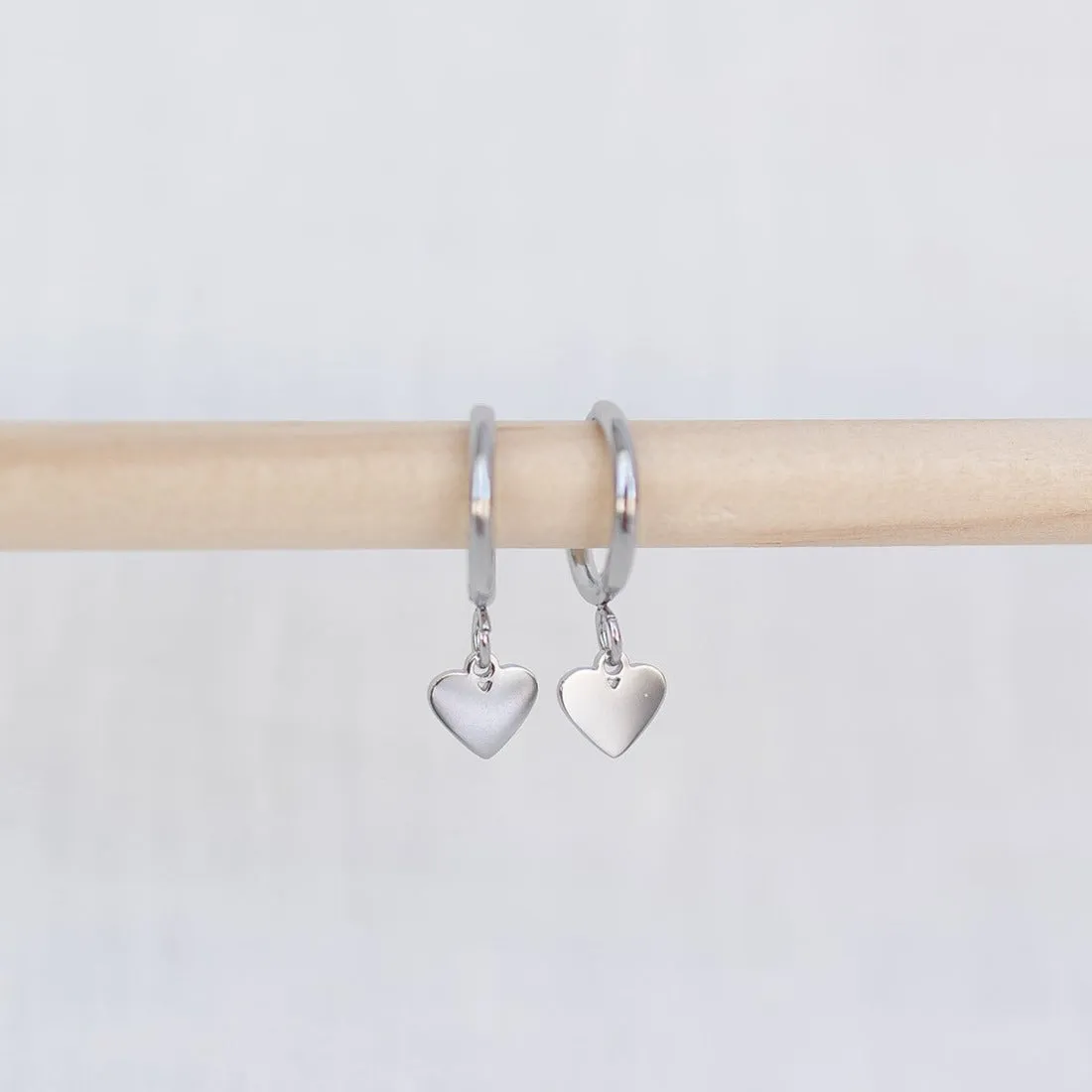 Heart Hoop Earrings