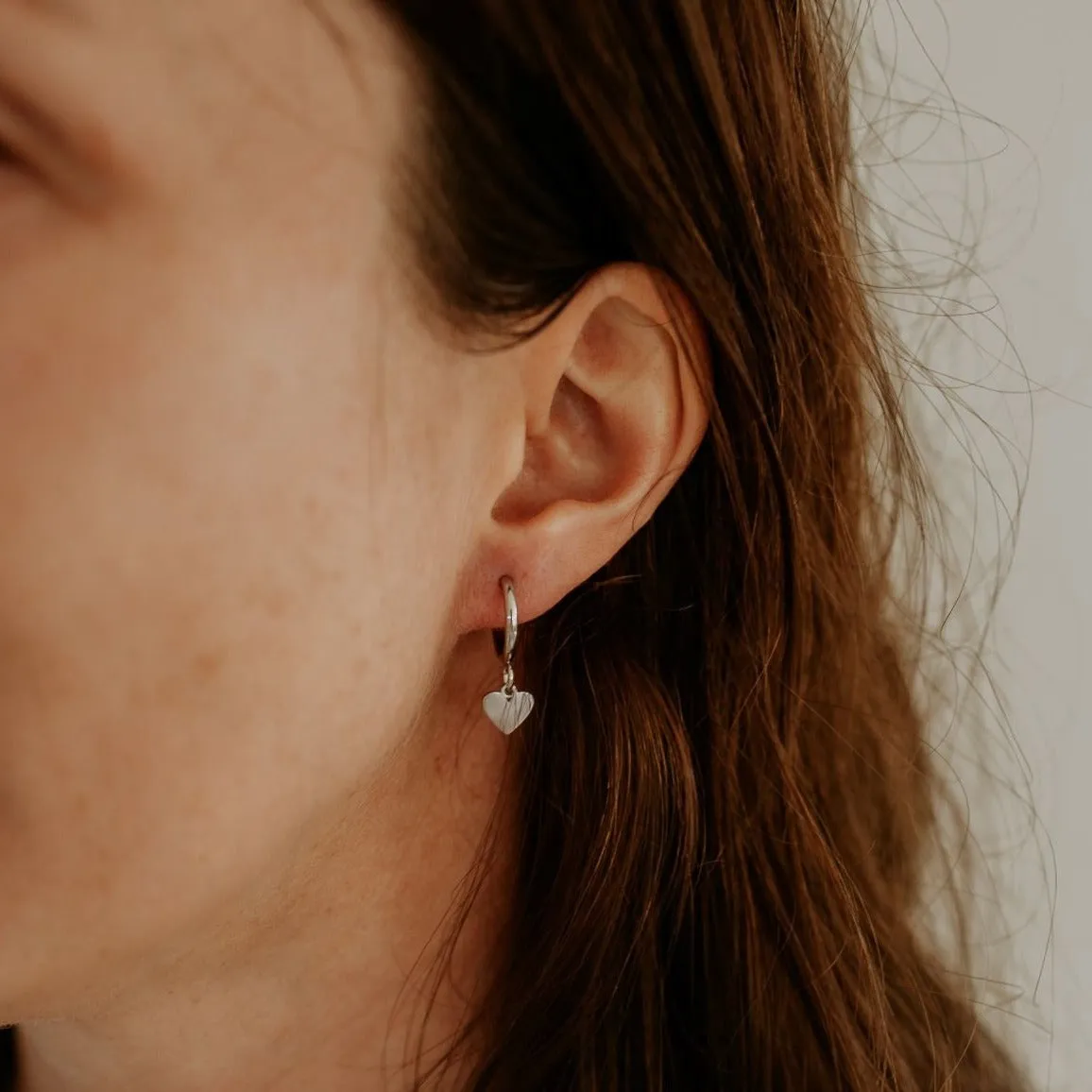 Heart Hoop Earrings