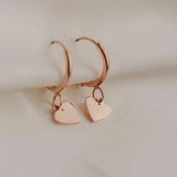 Heart Hoop Earrings