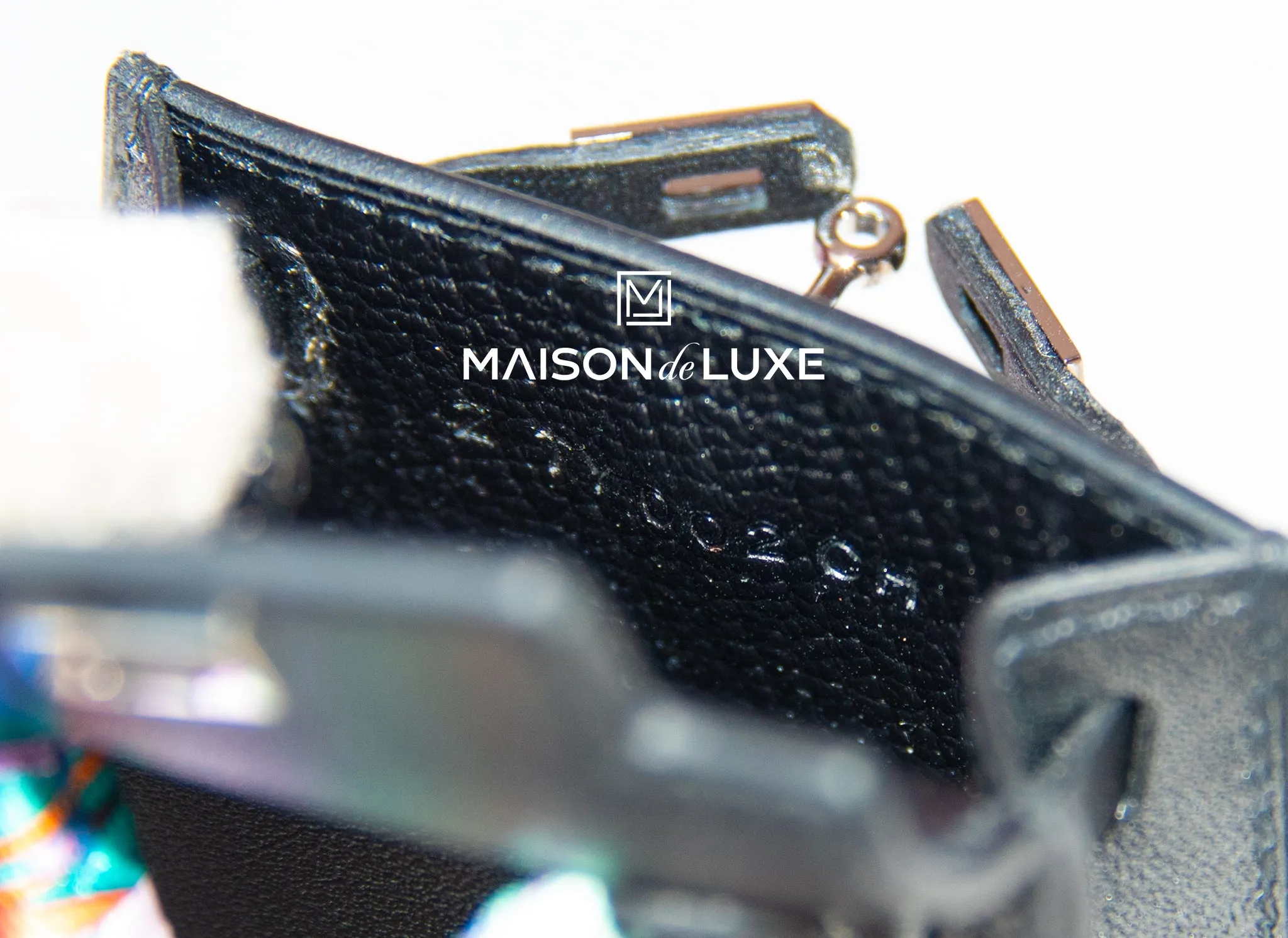 Hermes Noir Black Mini Kelly Twilly Bag Charm
